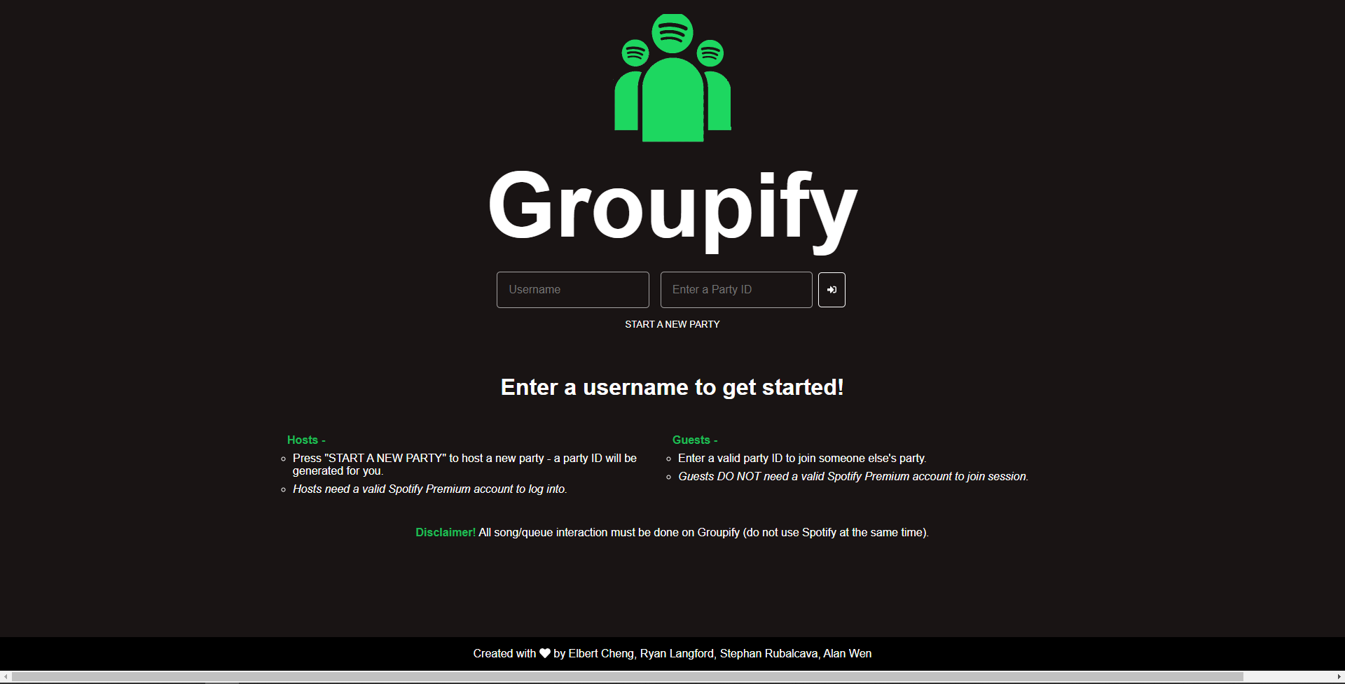 Login Screen