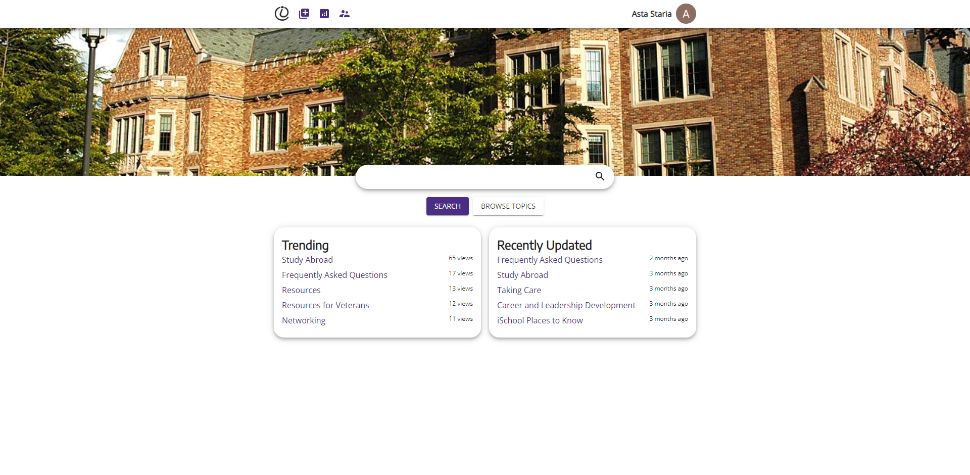 index page